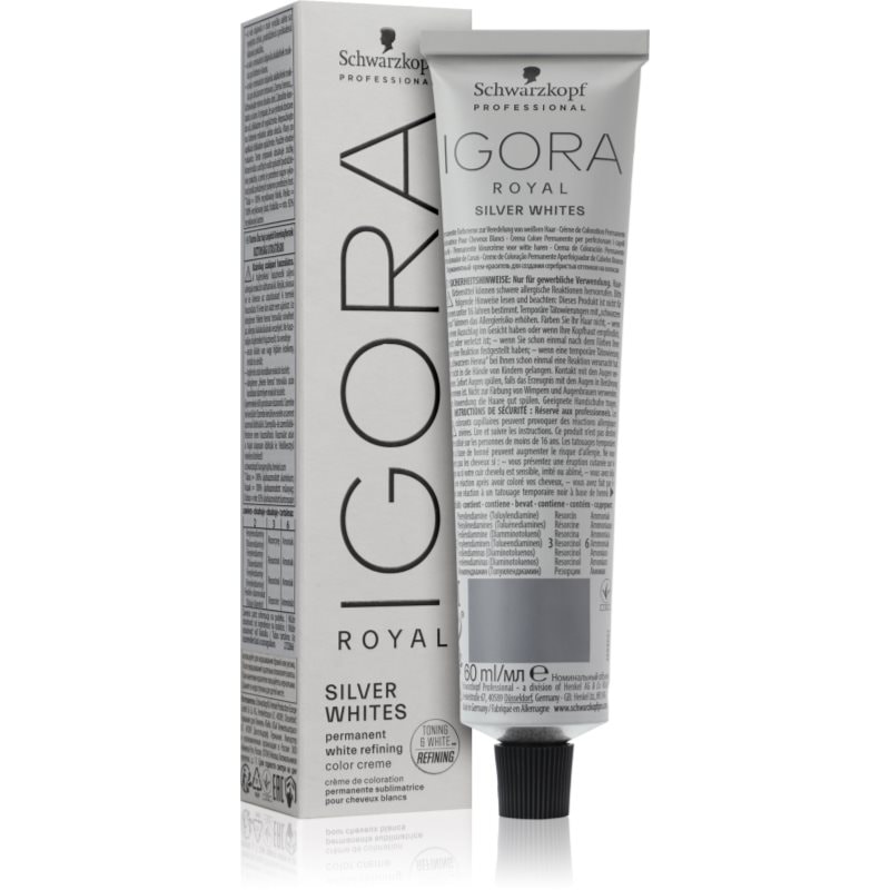 Schwarzkopf Professional IGORA Royal Absolutes SilverWhite тонираща деми-перманентна боя за коса за сива и бяла коса - Грижа за коса - Сравни цени от 1 магазин с безплатна доставка
