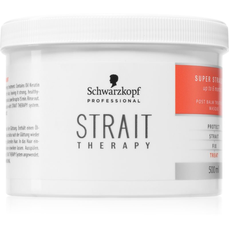 Schwarzkopf Professional Schwarzkopf Professional STRAIT Therapy Post Balm Treatment реструктурираща маска за укрепване на косата - Унисекс парфюм 500мл - Сравни цени от 1 магазин с безплатна доставка