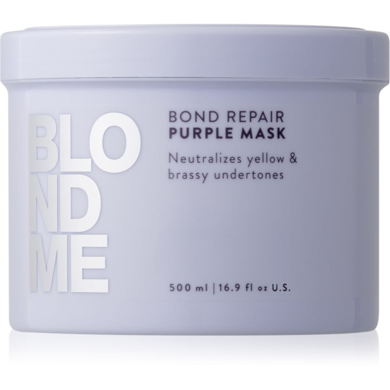 Schwarzkopf Professional Schwarzkopf Professional Blondme Bond Repair Purple Mask маска за коса неутрализиращ жълтеникавите оттенъци - Унисекс парфюм 200мл - Сравни цени от 1 магазин с безплатна доставка