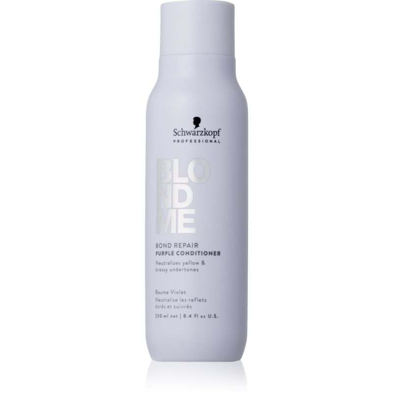 Schwarzkopf Professional Blondme Bond Repair Purple Conditioner лилав балсам за руса коса - Грижа за коса - Сравни цени от 2 магазина с безплатна доставка
