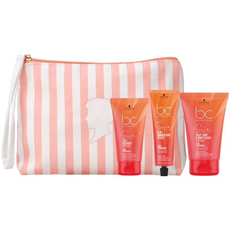 Schwarzkopf Professional BC Bonacure Sun Protect Sun Pouch комплект за пътуване За коса - Комплект - Сравни цени от 1 магазин с безплатна доставка