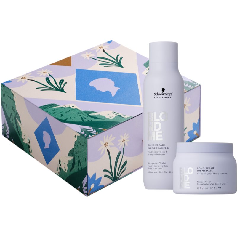Schwarzkopf Professional Blondme Purple Gift Set подаръчен комплект за руса коса - Комплект - Сравни цени от 1 магазин с безплатна доставка