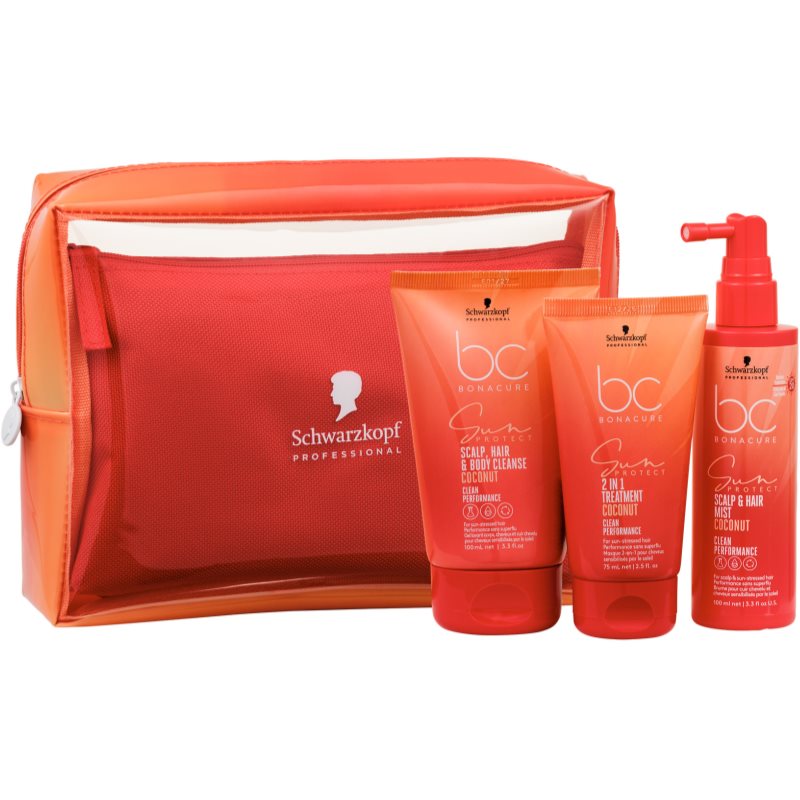 Schwarzkopf Professional BC Bonacure Sun Protect Sun Bag комплект за пътуване за изтощена от слънце коса - Комплект - Сравни цени от 1 магазин с безплатна доставка
