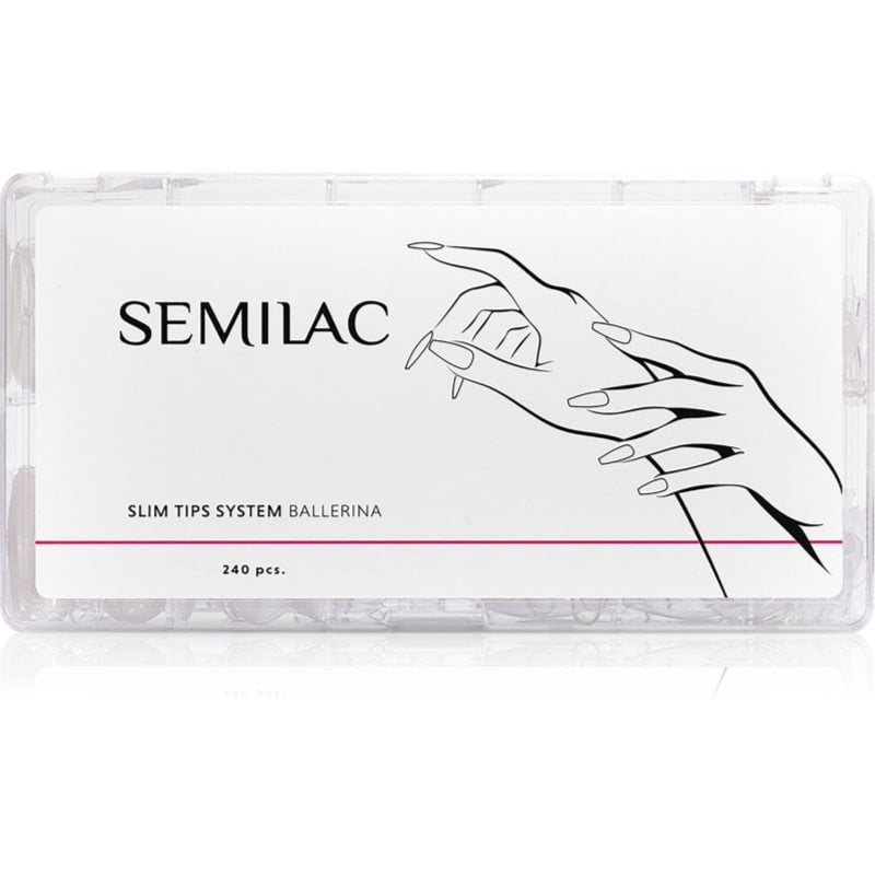 Semilac Slim Tips System Изкуствени нокти тип Ballerina 240 бр.