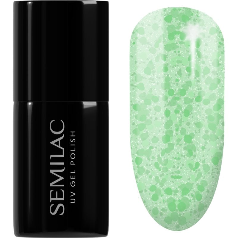 Semilac UV Hybrid Crushed_ICE гел лак за нокти с използване на UV/LED лампа