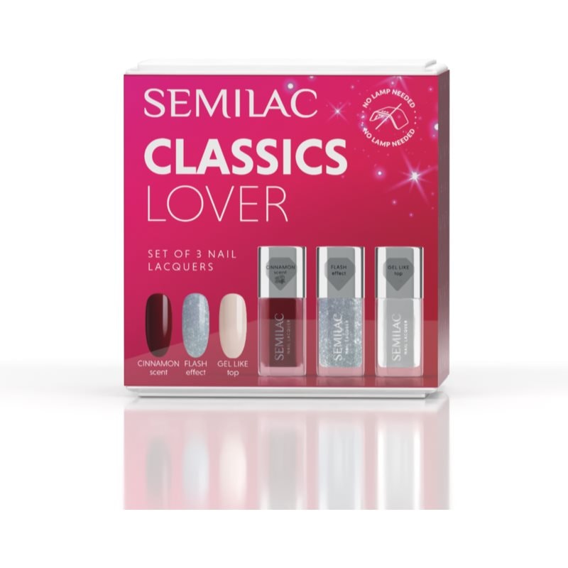 Semilac Set Classics Lover комплект лак за нокти - Комплект - Сравни цени от 1 магазин с безплатна доставка