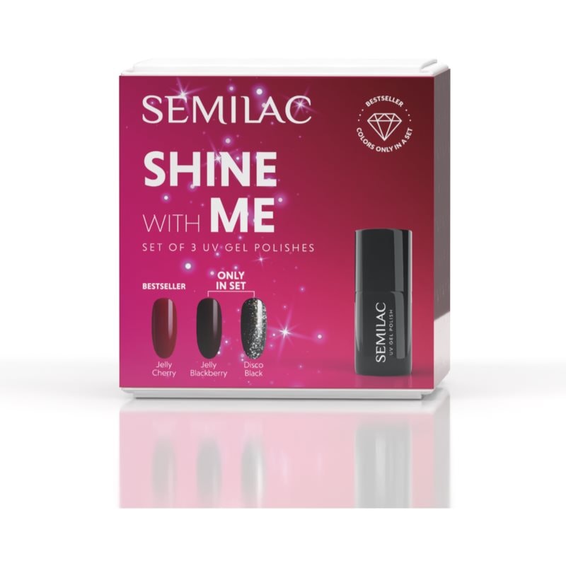 Semilac Set Shine With Me комплект лак за нокти с използване на UV/LED лампа - Комплект - Сравни цени от 1 магазин с безплатна доставка