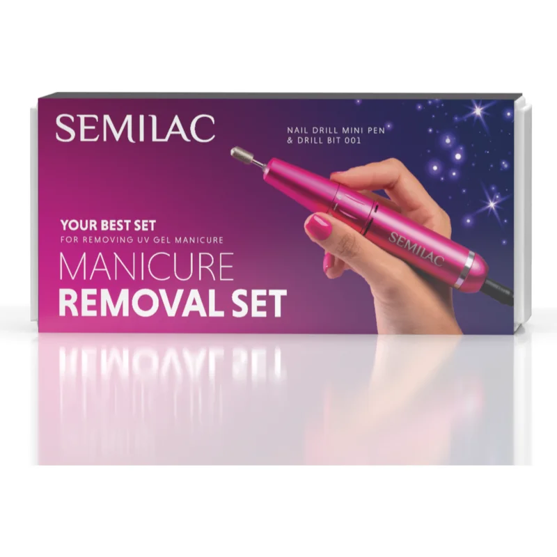 Semilac Set Manicure Removal електрическа пила за нокти с аксесоари