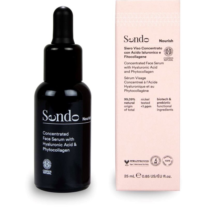Sendo Nourish Concentrated Face Serum with Hyaluronic Acid & Phytocollagen концентрат с хиалуронова киселина и фитоколаген - Грижа за лице - Сравни цени от 1 магазин с безплатна доставка