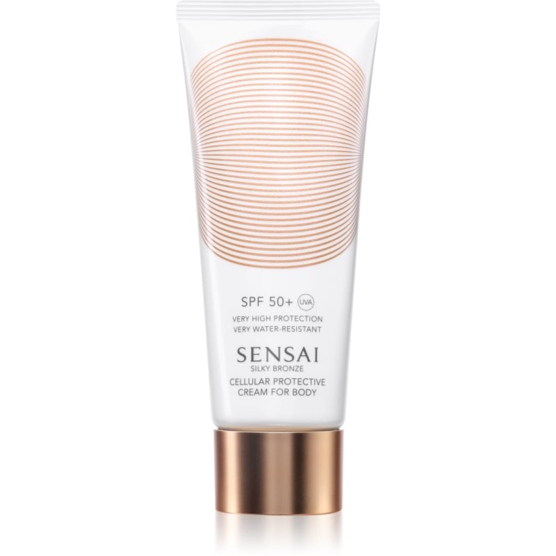 Sensai Silky Bronze Cellular Protective Cream for body крем за изкуствен загар против стареене на кожата SPF 50+
