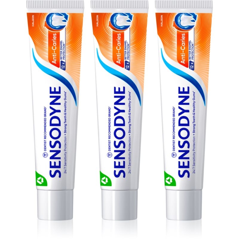 Sensodyne Sensodyne Anti Caries Anti Carries паста за зъби срещу кариес 3x - Унисекс парфюм 75мл - Сравни цени от 1 магазин с безплатна доставка