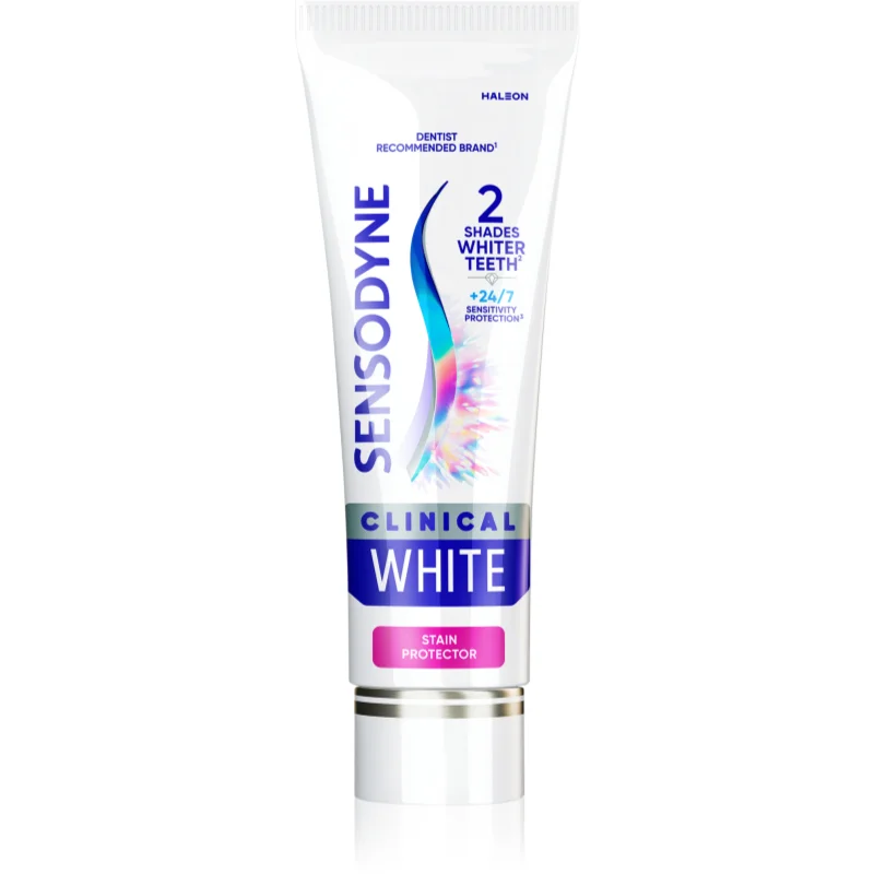 Sensodyne Clinical White Stain Protector избелваща паста за зъби