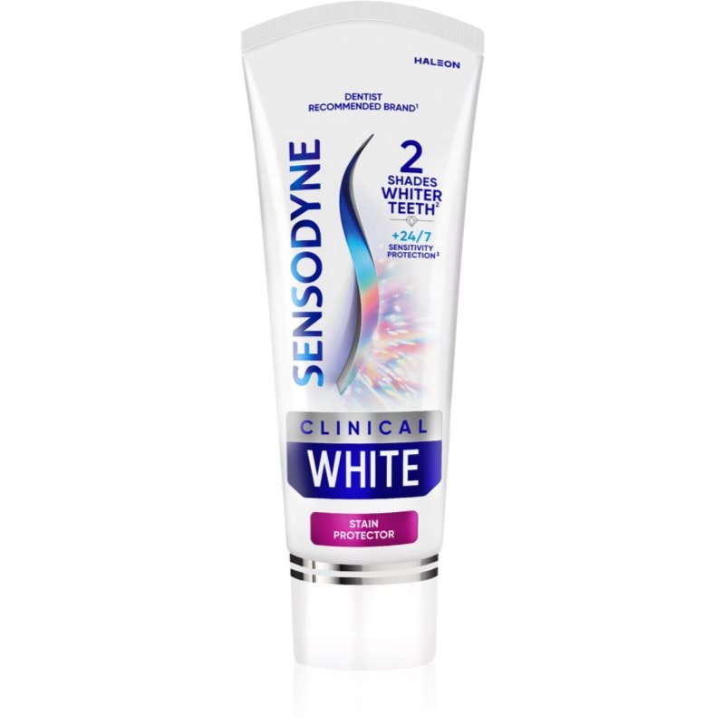 Sensodyne Sensodyne Clinical White Stain Protector избелваща паста за зъби - Унисекс парфюм 75мл - Сравни цени от 1 магазин с безплатна доставка
