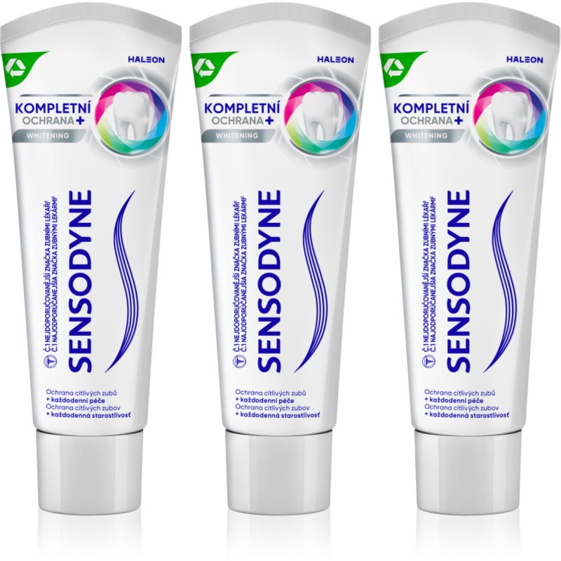 Sensodyne Sensodyne Complete Protection Whitening избелваща паста за зъби 3x - Унисекс парфюм 75мл - Сравни цени от 1 магазин с безплатна доставка