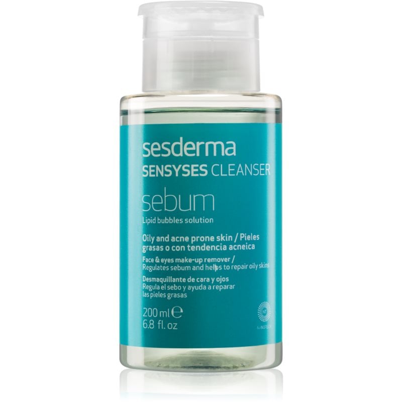 Sesderma Sensyses Cleanser Sebum лосион за почистване на фон дьо тен за мазна кожа