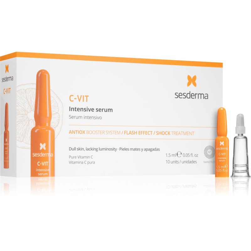 Sesderma C-Vit озаряващ и възстановяващ серум с витамин С 10x1 - Грижа за лице - Сравни цени от 1 магазин с безплатна доставка