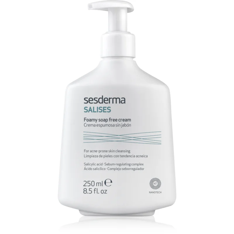 Sesderma Salises Foamy soap-free cream почистващ гел против акне - Грижа за лице - Сравни цени от 1 магазин с безплатна доставка