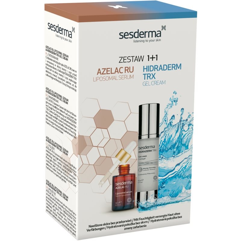 Sesderma Azelac RU + Hidraderm TRX Set коледен подаръчен комплект Против тъмни петна - Комплект - Сравни цени от 1 магазин с безплатна доставка