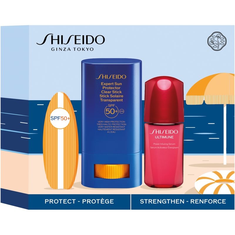 Shiseido Expert Sun Protector Clear Stick SPF 50+ подаръчен комплект за жени - Комплект - Сравни цени от 1 магазин с безплатна доставка