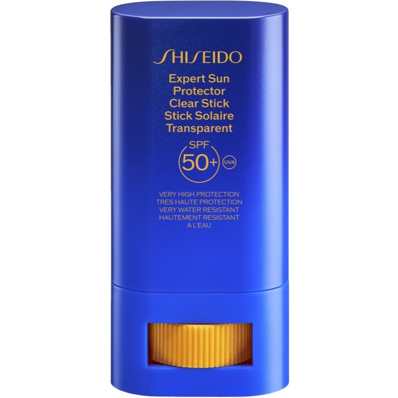 Shiseido Expert Sun Protector Clear Stick SPF 50+ защитен гел в стик SPF 50 - Грижа за тяло - Сравни цени от 1 магазин с безплатна доставка