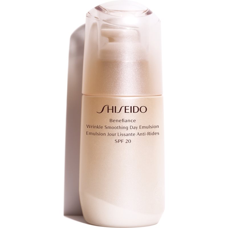 Shiseido Benefiance Wrinkle Smoothing Day Emulsion защитна емулсия против стареене на кожата на лицето SPF 20 - Грижа за лице - Сравни цени от 1 магазин с безплатна доставка