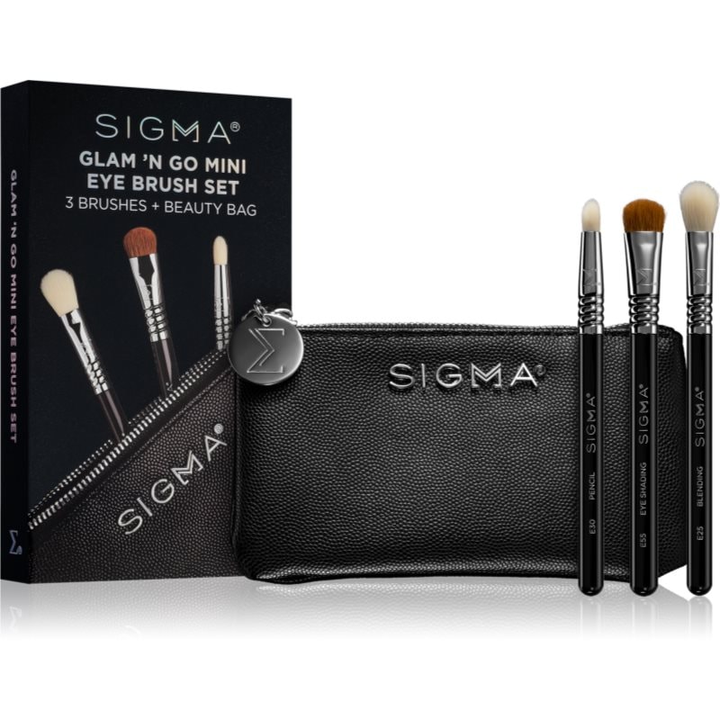 Sigma Beauty Brush Set Glam N Go Комплект четки с чантичка - Комплект - Сравни цени от 1 магазин с безплатна доставка