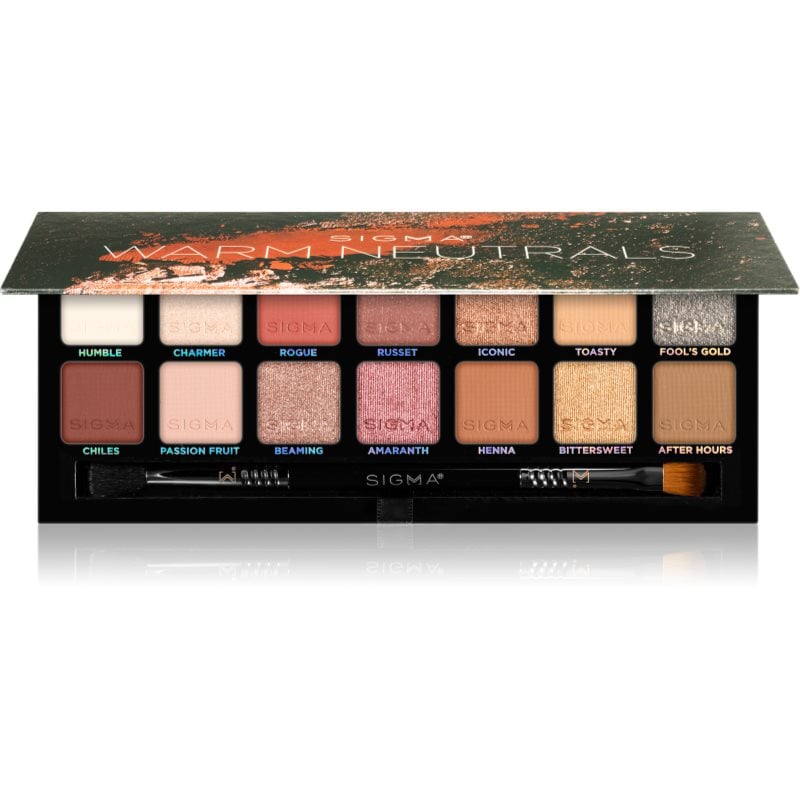 Sigma Beauty Warm Neutrals Eyeshadow Palette палитра от сенки за очи