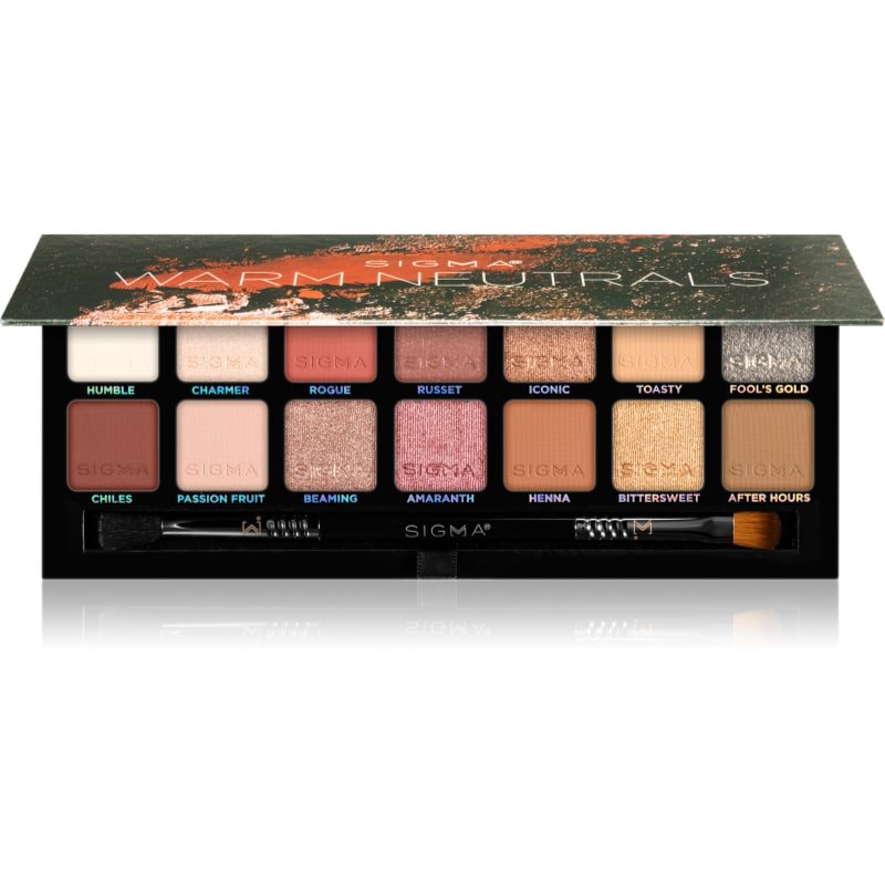 Sigma Beauty Warm Neutrals Eyeshadow Palette палитра от сенки за очи 25.5 гр. - Грим - Сравни цени от 1 магазин с безплатна доставка