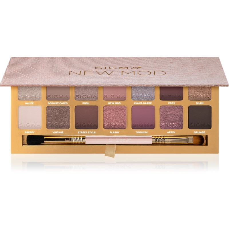 Sigma Beauty New Mod Eyeshadow Palette палитра от сенки за очи с апликатор
