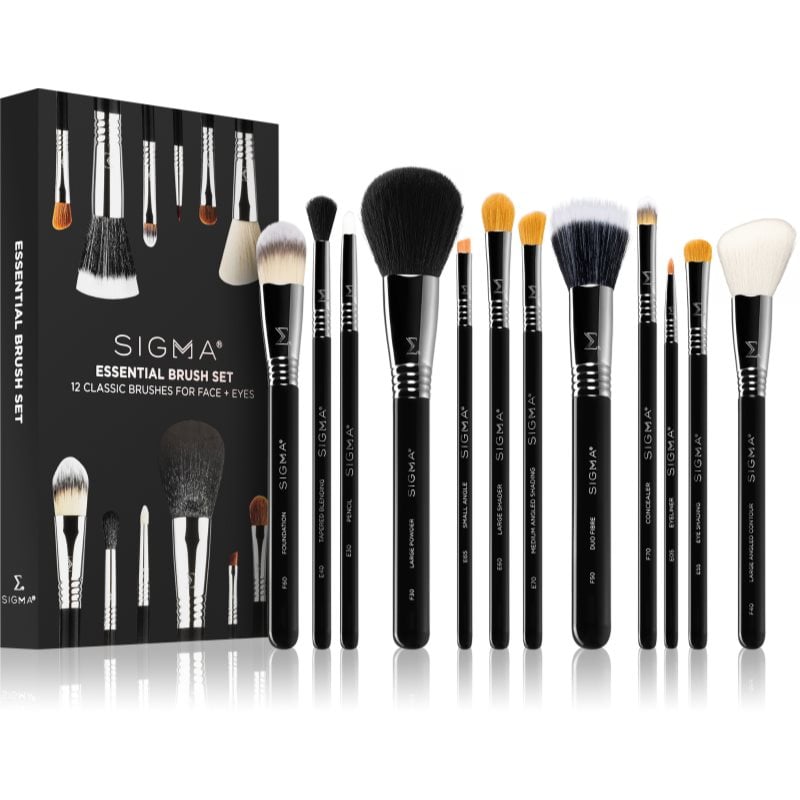 Sigma Beauty Essential комплект четки за лице и очи