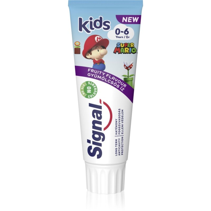 Signal Kids Fruity паста за зъби за деца 0 - 6 - Super Mario - Грижа за зъбите - Сравни цени от 1 магазин с безплатна доставка