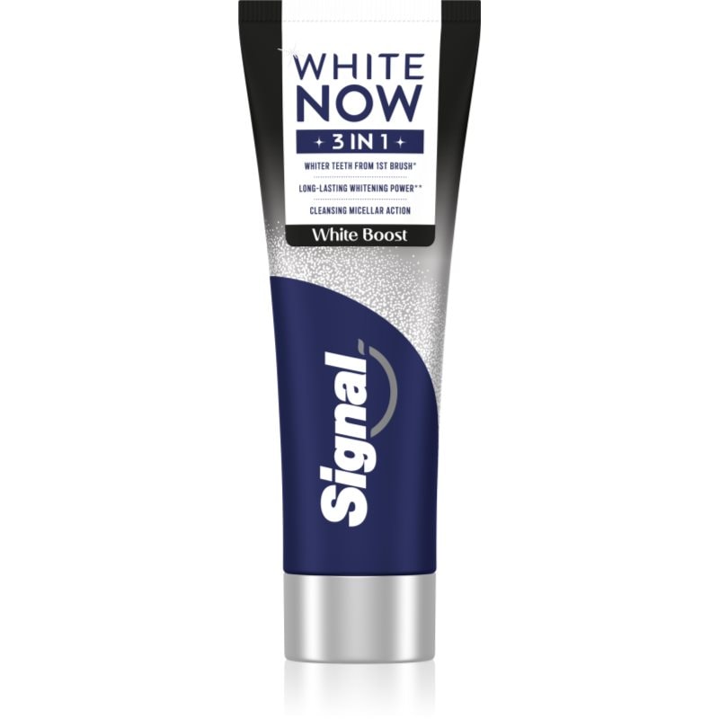 Signal White Now 3-in-1 White Boost паста за зъби - Грижа за зъбите - Сравни цени от 1 магазин с безплатна доставка