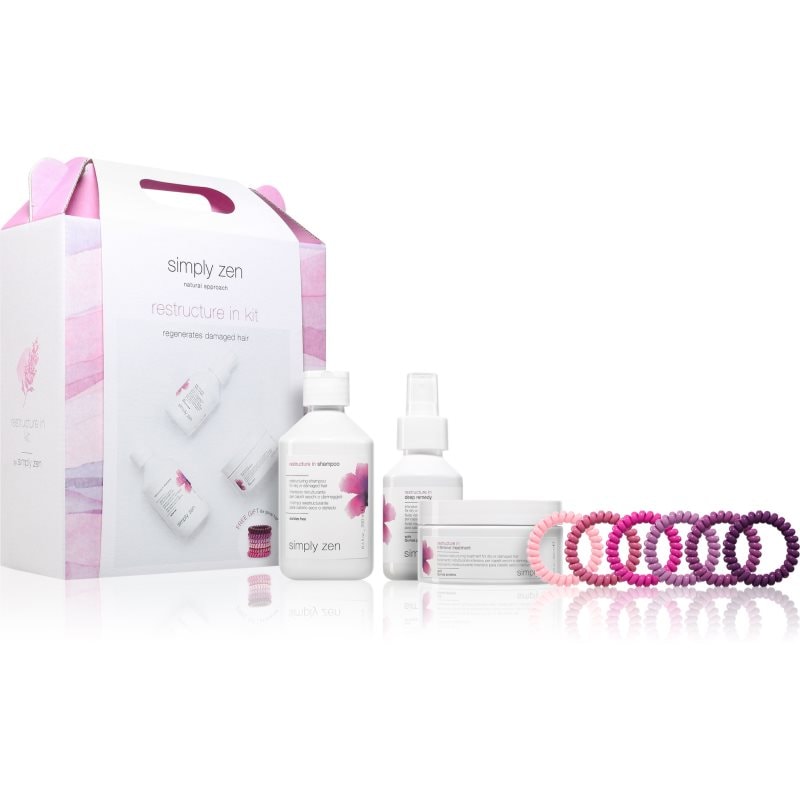 Simply Zen Simply Zen Restructure In kit комплект за суха и увредена коса - Унисекс парфюм - Сравни цени от 1 магазин с безплатна доставка