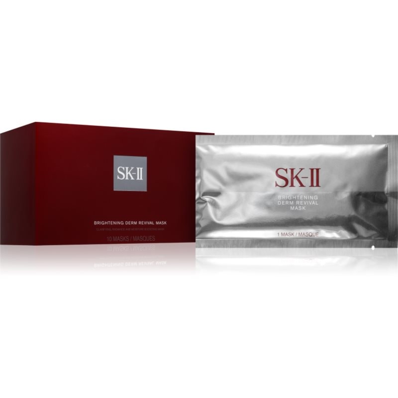 SK-II Brightening Derm Revival Mask хидратираща и озаряващ маска с ниацинамид за всеки тип кожа на лицето - Грижа за лице - Сравни цени от 1 магазин с безплатна доставка