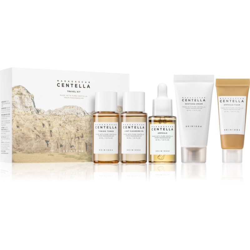 SKIN1004 Madagascar Centella Travel Kit комплект за пътуване за чувствителна и раздразнена кожа - Комплект - Сравни цени от 1 магазин с безплатна доставка