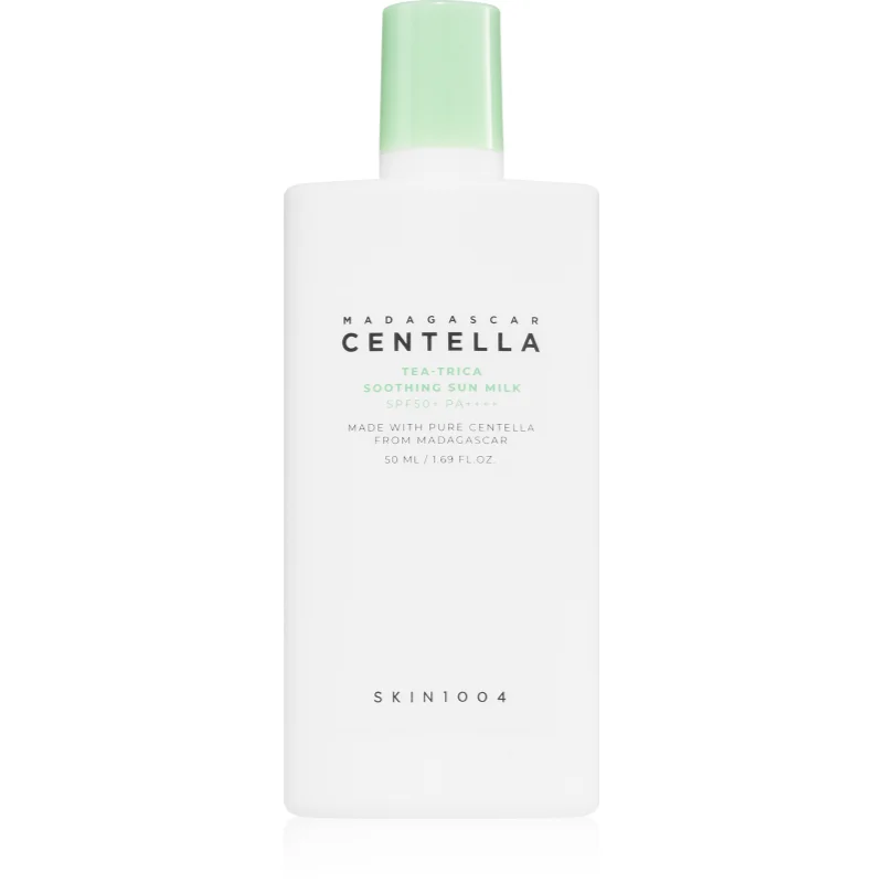 SKIN1004 Madagascar Centella Tea-Trica Sun Milk екстра нежен лосион за слънчеви бани SPF 50+ - Грижа за тяло - Сравни цени от 1 магазин с безплатна доставка