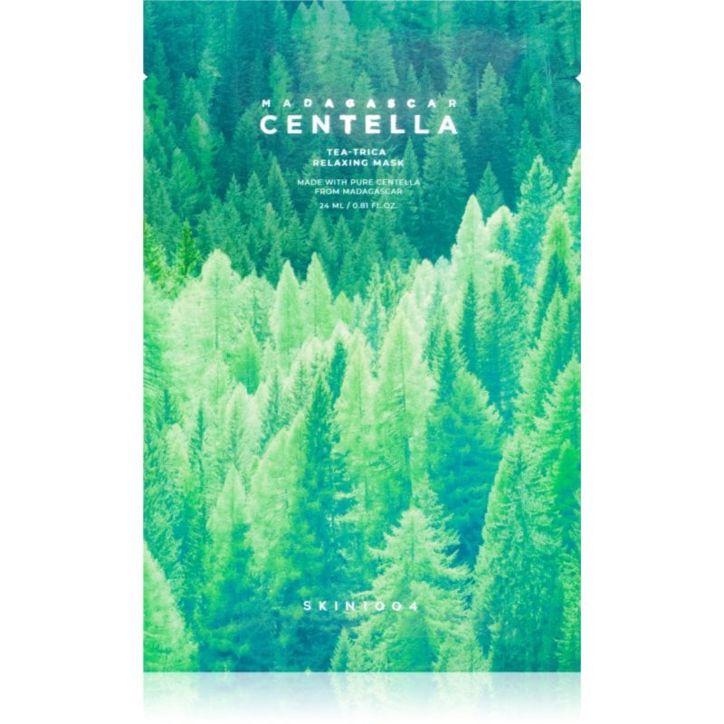 SKIN1004 Madagascar Centella Tea-Trica Relaxing Mask платнена маска за успокояване на кожата