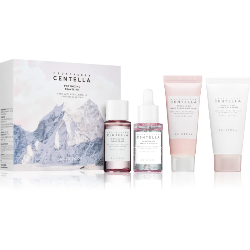 SKIN1004 Madagascar Centella Poremizing Travel Kit комплект за пътуване за изглаждане на кожата и минимизиране на порите - Комплект - Сравни цени от 1 магазин с безплатна доставка
