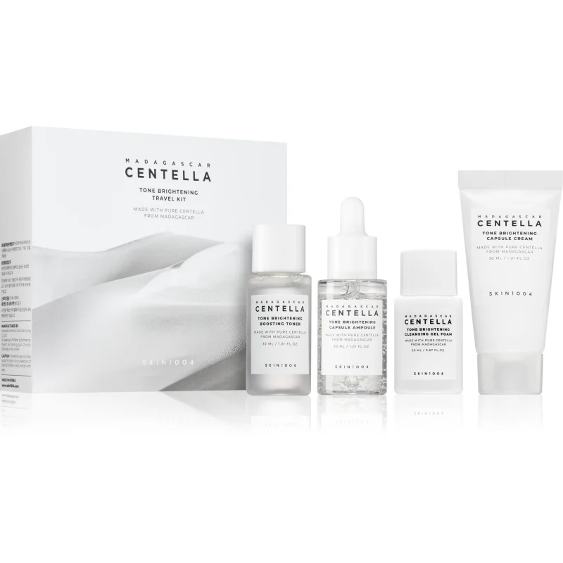 SKIN1004 Madagascar Centella Tone Brightening Travel Kit комплект за пътуване за озаряване на лицето - Комплект - Сравни цени от 1 магазин с безплатна доставка