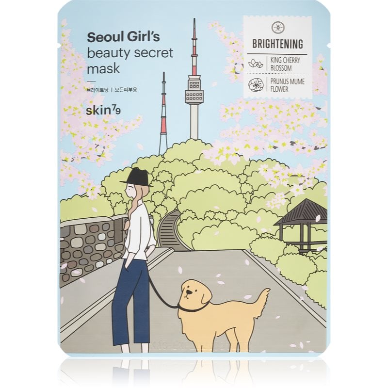 Skin79 Seoul Girl's Beauty Secret платнена маска с озаряващ и хидратиращ ефект