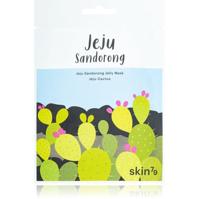 Skin79 Jeju Sandorong Jeju Cactus подхранваща платнена маска с хидратиращ ефект