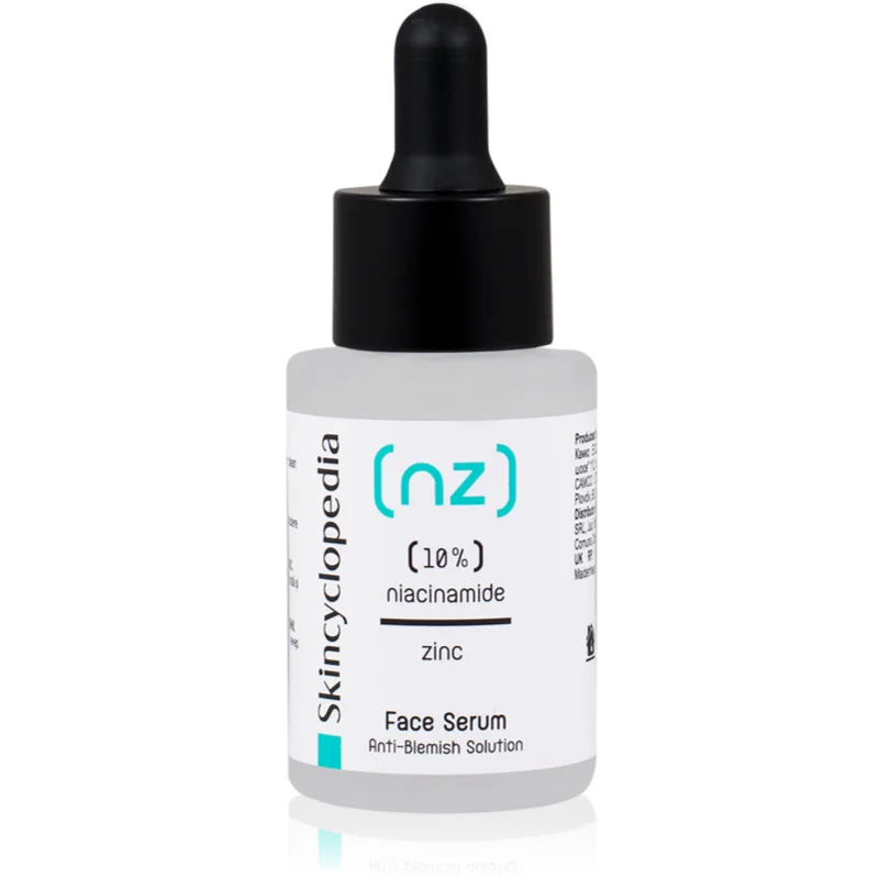 Skincyclopedia 10% Niacinamide Acid + Zinc серум за лице за проблемна кожа, акне