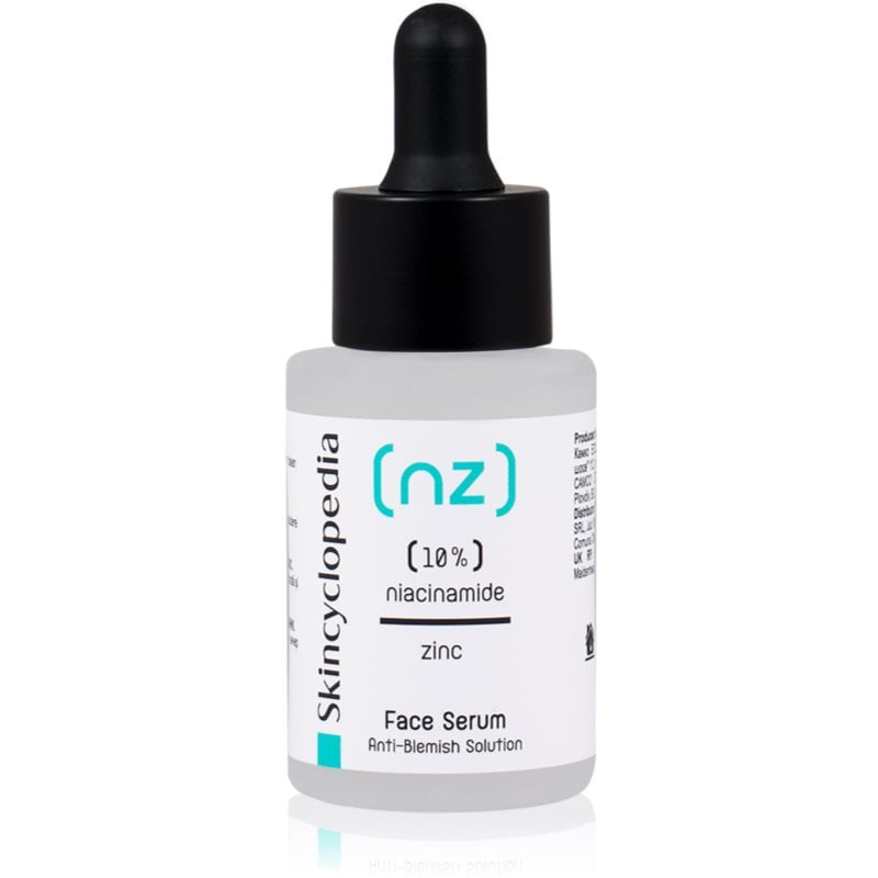 Skincyclopedia 10% Niacinamide Acid + Zinc серум за лице за проблемна кожа, акне