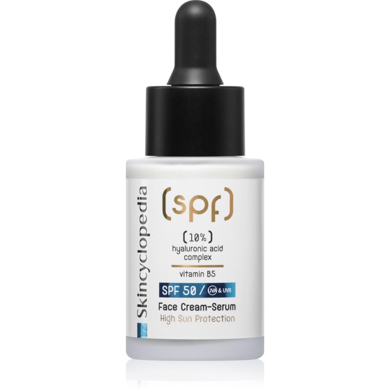 Skincyclopedia 10% Hyaluronic Acid Complex + Vitamin B5 кремообразен серум SPF 50 - Грижа за лице - Сравни цени от 1 магазин с безплатна доставка