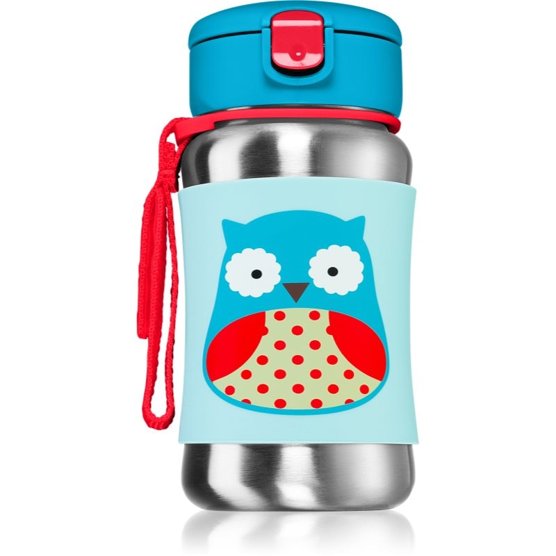 Skip Hop Zoo Straw Bottle неръждаема бутилка за вода със сламка Owl 12 m+ - За деца - Сравни цени от 1 магазин с безплатна доставка