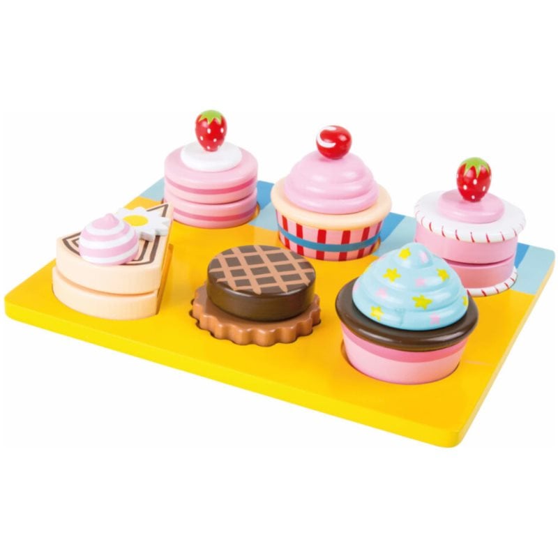 Small foot Cupcakes комплект играчки от дърво 3 y+