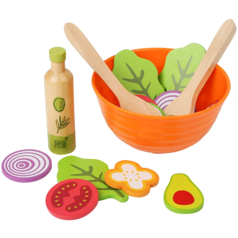 Small foot Wooden Salad Making Set комплект играчки от дърво 2 y+ - За деца - Сравни цени от 1 магазин с безплатна доставка