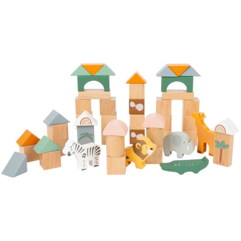 Small foot Wooden Building Blocks Safari играчка за подреждане от дърво 12 m+ - За деца - Сравни цени от 1 магазин с безплатна доставка
