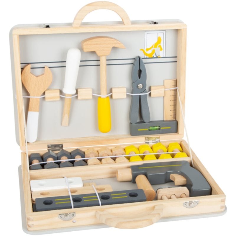 Small foot Miniwob Tool Case комплект играчки от дърво 3 y+