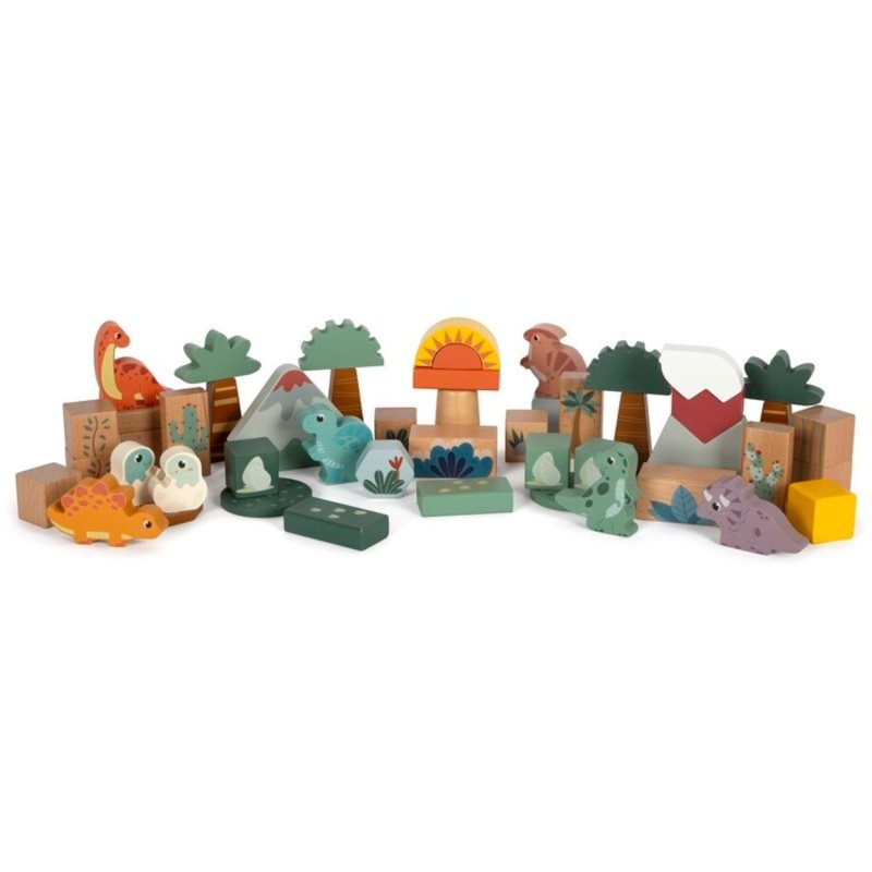 Small foot Wooden Building Blocks Dino играчка за подреждане от дърво 12 m+ - За деца - Сравни цени от 1 магазин с безплатна доставка